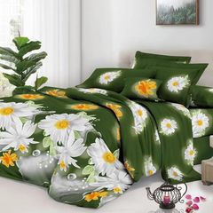Комплект постельного белья Мирабелла Хризантемы, Цвет комплекта: Хризантемы , Размер: 1,5 спальный, Размер наволочки: 50*70