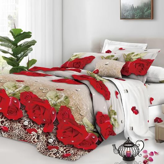 Комплект постельного белья Мирабелла Праздник, Цвет комплекта: Праздник , Размер: 1,5 спальный, Размер наволочки: 50*70