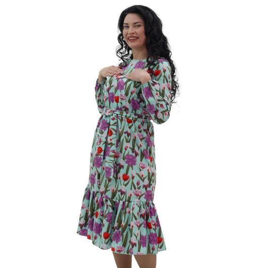 Сукня Квітнева, світло-зелена, Колір: Світло зелений, Розмір: S, зображення 2