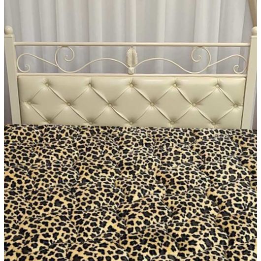 Матрас-перина Дрим Лайт, леопард (синтепон и хлопок), Цвет: Леопард (синтепон+хлопок), Высота матраса: 5 см, Длина: 190см, Ширина: 60см