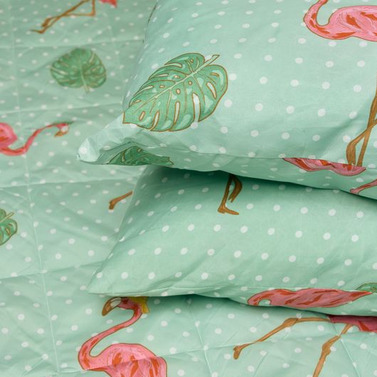 Комплект для сну Солодкі Мрії Фламінго, Колір комплекту: Фламінго , Розмір: євро, Розмір наволочки: 70*70, зображення 2
