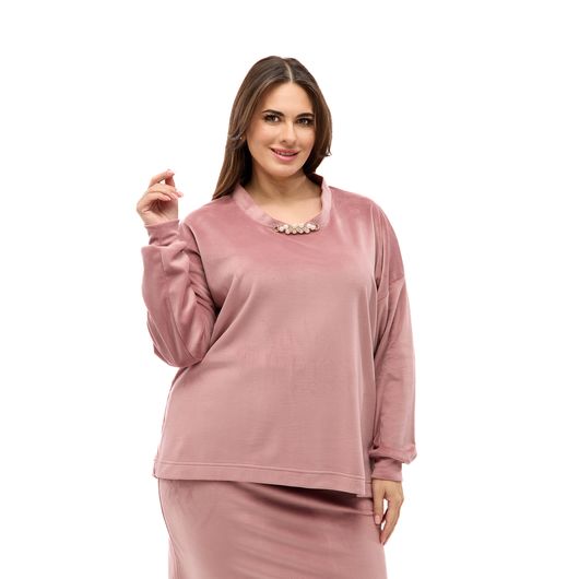 Костюм МегаШик, пудровый, Цвет: Пудровый , Размер: 48, изображение 8