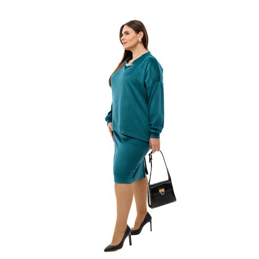 Костюм МегаШик, смарагдовий, Колір: Смарагдовий, Розмір: 52, зображення 4