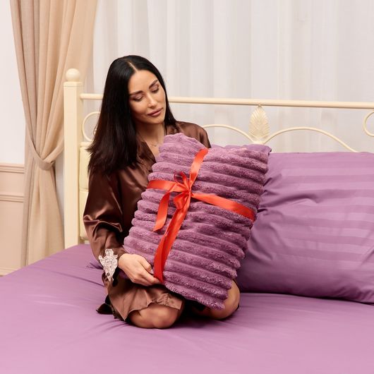 Комплект для спальни Теплый Шепот, сиреневый, Цвет: Сиреневый, Размер: Евро , изображение 4