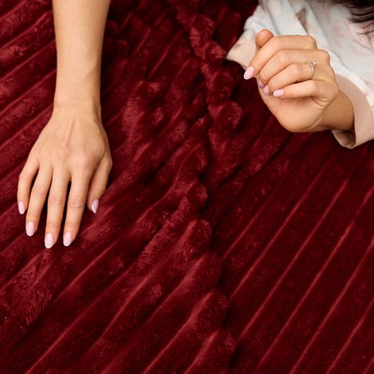 Комплект для спальни Теплый Шепот, Цвет: Бордовый , Размер: Евро , изображение 5