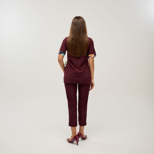 Костюм Ребекка, бордовый, Цвет: Бордовый , Размер: 64, изображение 4