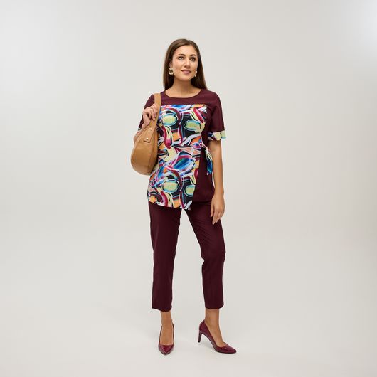 Костюм Ребекка, бордовий, Колір: Бордовий, Розмір: 62