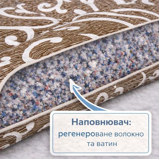 Матрас-топпер ватный Оскар, Высота: 10см, Длина: 120см, Ширина: 60см, изображение 2